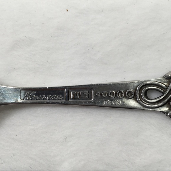 National Silver Co NOUVEAU Stainless Japan Glossy Silverware Dinner Knife Fork - Picture 2 of 4